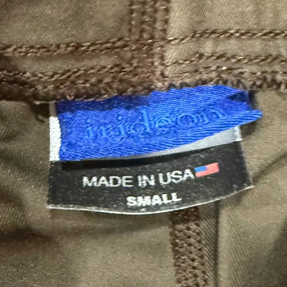 Irideon Small Riding Breeches Kids Olive Green Knee Patch Equestrian Pants USA